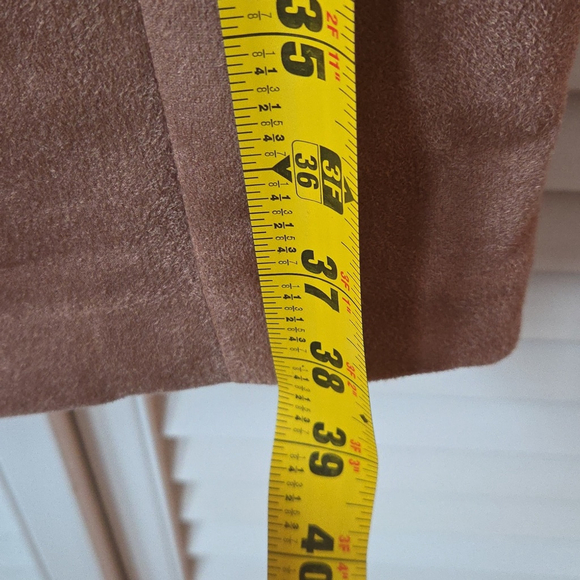 Calvin Klein Tan Suede Midi Dress - Picture 14 of 14